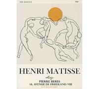 SGFGAD FHYWQ Henri Matisse Line People Poster Color Prints Abstract Wall Art Picture《The Dance II》Henri Matisse Canvas Painting For Home Decor 40x60cm Unframed