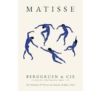 SGFGAD FHYWQ Henri Matisse People Poster Color Prints Abstract Wall Art Picture《Blue Dance》Henri Matisse Canvas Painting For Home Decor 40x60cm Unframed