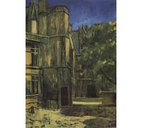 SGFGAD FHYWQ Kuzma Petrov-Vodkin Poster and Prints Abstract Wall Art Picture《Type the Cluny Museum in Paris》Scenery Canvas Painting For Home Decor 50x70cm Unframed