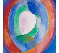 SGFGAD FHYWQ Robert Delaunay Poster and Prints Abstract Wall Art Color Picture《Round Moon》Robert Delaunay Canvas Painting For Parlor Decor 60x60cm Unframed