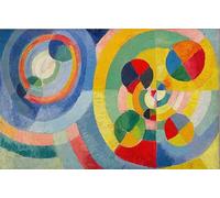 SGFGAD FHYWQ Robert Delaunay Poster Color Prints Abstract Wall Art Picture《Circular table》Robert Delaunay Canvas Painting For Parlor Decor 90x60cm Unframed