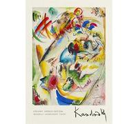 SGFGAD FHYWQ Wassily Kandinsky Poster and Prints Abstract Wall Art Picture《Dreamy Improvisation》Wassily Kandinsky Canvas Painting For Parlor Decor 50x60cm Unframed