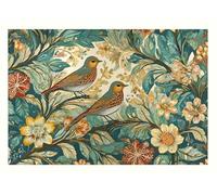 SGFGAD FHYWQ William Morris Poster Color Prints Abstract Wall Art Picture《Birds on the Branch》William Morris Canvas Painting For Parlor Decor 50x80cm Unframed