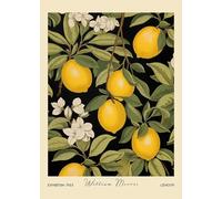 SGFGAD FHYWQ William Morris Poster Fruits Prints Modern Wall Art Picture《Still Life Lemons》William Morris Canvas Painting For Parlor Decor 50x70cm Unframed