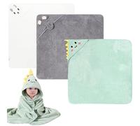 SGFNXB Baby Towel, Baby Essentials for Newborn, 3 PCS 80x80cm Super Soft Hooded Baby Towels, Unique and Cute Three Animal Patterns Baby Towels Newborn, Baby Bath Towel for Newborn Boys and Girls