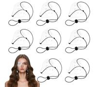 SGFNXB Eye Shield After Cataract Surgery,Eye Patch,8 Pcs Transparent Ventilated Blindfold with Adjustable Rope for Eye Surgery Covering Breathable After Surgery