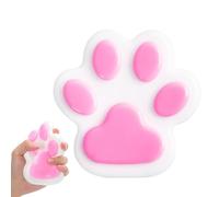 SGFNXB Giant Pink Paw Silicone Sensory Squeeze Toy, 14cm x 14cm, Animal Theme, Stress Relief, Ages All