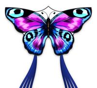 SGftre Colourful Butterfly Dragon Easy to Fly Toy, Giant Kite for Children and Adults, Beach Dragon Family Outdoor Toy (Cat's Eyes Butterfly)