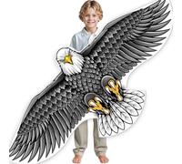 SGftre Kites for Kids&Adults,Large Eagle Kite for Boys&Girls,Easy to Fly for Beginners,Kites Toys for Beach Trip Park Outdoor Activities (Black Eagle Kite)