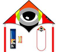SGftre Large Delta Kites Flying Toys Easy to Fly,Kites Flying Toys for Kids & Adults,Beach Kite for Family Outdoor Activities(Eye of The Sky red, 1)