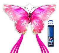 SGftre Pink Butterfly Kite for Easy to Fly Hand Kite for Boys and Girls，Perfect Outdoor Toy for Kids & Adults，Ideal for Beach Fun & Outdoor Sports，Great Present for Children(Pink Dreamy Butterfly