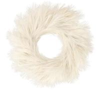 Sggvecsy Pampas Grass Wreath 26’’ Faux Pampas Wreath for All Seasons Artificial Pampas Wreath Christmas Decor Boho Wall Decor for Front Door Farmhouse Fall Autumn Xmas Spring Wreath Decoration (Biege)