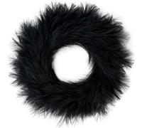 Sggvecsy Pampas Grass Wreath 26’’ Faux Pampas Wreath for All Seasons Artificial Pampas Wreath Christmas Decor Boho Wall Decor for Front Door Farmhouse Halloween Autumn Wreath Decoration (Black)