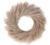 Sggvecsy Pampas Grass Wreath 26’’ Faux Pampas Wreath for All Seasons Artificial Pampas Wreath Christmas Decor Boho Wall Decor for Front Door Farmhouse Fall Autumn Xmas Spring Wreath Decoration (Brown)