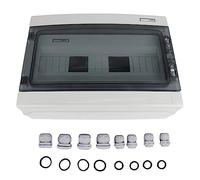 SGHA 18WAY Power Distribution Box, Outdoor Electrical Junction Box, IP65 Rated ABS+PC DIN Rail Enclosure for Circuit Breaker MCB, Transparent Cover for Easy Monitoring