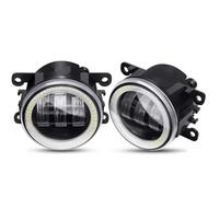 SGHFUVE Car Fog Light Lamp 2 X Angel Eye Fog Light For Mitsubishi For Outlander For Pajero For Endeavor For Galant For Lancer Car LED Lens DRL Driving Lamp H11(White)