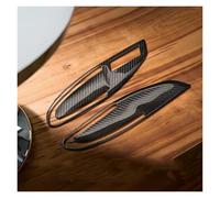 SGHFUVE Car Interior Door Handle Real Carbon Fiber Car Inner Handle Door Bowl Decorative Protective Frame for for 718 for Cayman for Boxster 2016-2024 for 911 2012-2019(B)