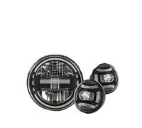 SGHFUVE Motorcycle headlights For Touring For Road | For King For Ultra Classic Electra LAMP H4 Motorcycle 7 Inch Round LED Headlight 4.5inch Fog Lights Set