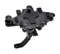 SGHFUVE Navigation Bracket phone Shock-Absorbing Phone Holder For Motorcycle Bicycle 2024 Upgraded Alloy Rotary Adjustment Mobile Phone Navigation Bracket(H95 Black)