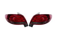 SGHFUVE Rear Tail Light Lamp 2PCs LED Tail Lights For Peugeot 206 206CC 206CC 2004 2005 2006 2007 2008 Rear Lamp DRL Brake Reverse Fog Plug And Play Car Tail Light Assembly(Red)