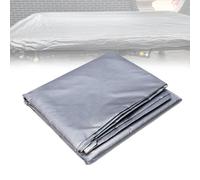 Sghjuy Billiard Pool Table Cover, Oxford Cloth Waterproof Pool Table Dust Cover, Outdoor Indoor Sun Wind Rain Protection, Easy to Clean, Convenient StorageSilver,2.9×1.6m