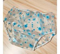 Sghjuy Incontinence Pull-on Plastic Pants PVC Adult Underwear Low Noise Soft Comfortable Leakproof Protection Diaper Cover Washable and Reusable,4XL,B