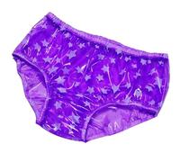 Sghjuy Leakproof Ladies Incontinence Briefs Waterproof Knickers Plastic Pants Wear-resistant Durable Washable and Reusable Incontinence Unisex,L,Purple