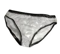 Sghjuy Plastic Panties with Odor Control No Noise PVC Underwear Adult Incontinence Pull-on Plastic Waterproof Transparent Pants Soft and Comfortable for Men and Women,L,Women