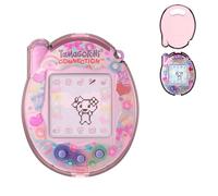 SGHLDE for Tamagotchi Connection Case, Clear Hard PC Drop-Proof Protective Cover, Transparent Portable Carrying Storage Case for Tamagotchi Connection Accessories with Opening Pick, Translucent Pink
