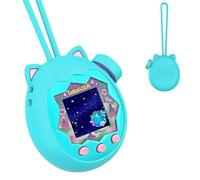 SGHLDE for Tamagotchi Paradise Silicone Case and Knob Cap, Soft Drop-Proof Portable Carrying Protective Case for Tamagotchi Paradise Accessories with Integrated Lanyard (Case Only), Jade Forest