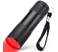 SGHOPLG 9 LED Red Torch 670NM Deep Red Light Flashlight Against Deteriorating Eyesight