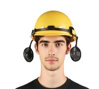 Sghtil Adult Helmet - Ventilated Work Helmet,Ergonomic Headgear with 2 Fans for Outdoor Work Construction Site Tree Trimming Forestry