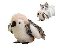 Sghtil Bird Cat Toy Flapping Wings - Kitten Exerciser Toy - Interactive Flapping Chirping Moving Exercise Boredom Relief for Indoor Pets Home Living Room Bedroom Kittens Cats