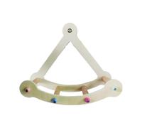 Sghtil Bird Running Wheel | Pirate Ship Shape Parrot Swinging Wheel | Bird Cage Climbing Toy Resting Perches for Birds Physical Fitness for Bedroom, Balcony, Living Room