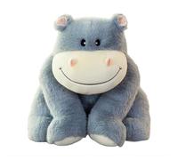 Sghtil Cute Stuffed Animal,Cuddly Doll Comforting Companion | Hippo Plush Animals Toy | for Kids Adults Girlfriend Birthday Christmas Halloween Stocking Stuffers Bed Couch Desk