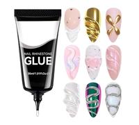 Sghtil Gel for Nails | 30ml Decoration Modelling Glue for Rhinestone,DIY Nail Craving Molding Gel | for Women Girls Beauty Salon Wedding Home Long-Lasting Reinforcement and Adhesion Carving Patterns