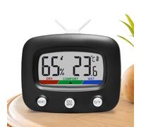 Sghtil Indoor Humidity Meter,Television Shape Digital Reader - Temp and Humidity Monitor,for Terrarium Tank Home Garage Bedroom Basement Indoor Greenhouse