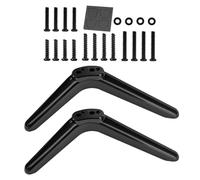 Sghtil Legs for TV Stand - Television Legs Replacement, Anti-Tilt Matte Black TV Stand Feet for Bedroom, Workplace, Fireplace, Apartment, Dormitory