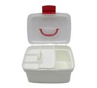 Sghtil Medicine Organizer Box,Multipurpose Medicine Case - Multilayer Portable Clear Organizer for Car Outdoor Home Dorms Travel Traveling Workplace Camping