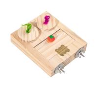 Sghtil Parakeet Chew Toys,Bird Foraging Box | Mental-Stimulation Safe Chewing Natural Portable Beak-Healthy Playground for Nesting Behavior Social Interaction Cage