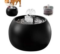 Sghtil Pet Water Fountain,Cat Drinking Fountain - Rechargeable Automatic Dispenser with Sensor Filtered Waterer 3D Design for Home Puppy Dog Watering Outside Drinking