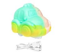 Sghtil Silicone Car Toy - LED Lighted Electric Vehicle - Rolling Bubble Ball Toy Car,for Christmas Holiday Birthday Festive