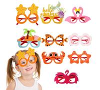 Sghtil Sunglasses For | 9X Beach Pool Decoration Sunglasses,Funny Themed Cool Novelty Prank Glasses Styles for Beach Cruise Camping Graduation