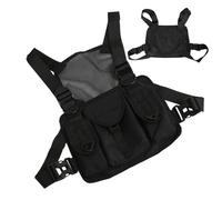 Sghtil Vest Bag | Running Chest Rig - Adjustable Shoulder Straps Organizer with Multiple Pockets for Running Fishing Outdoor Sports Activities