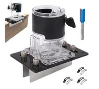 Sghtil Wood Router Slotting Locator,2 in 1 Mortising Jig | Accurate Slotting Jig Bracket for Furniture Panel Connections Wardrobe Window Frame