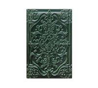 Sghxwp Decorative Light Switch Plate Covers Green 3D Floral Embossed 1 Gang No Device Single Blank Outlet Covers Wall Plate Light Switch Cover Plate for Bedroom Home Decor