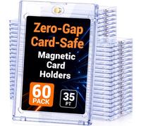 SGILE 60ct Magnetic Card Holder, 35PT Acrylic Protector for Trading Cards | Crystal-clear, Strong Magentic Case, Acid-Free& UV-blocking, Thickened Anti-bending for TCG, MTG, Sport, Photo Cards