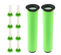 Sgizoku (2+8) Pack Washable Dirt Bin Stick Filters for Gtech Air Ram MK2 & Air Ram MK2 K9 Cordless Vacuum Cleaner Filters Replacement Parts