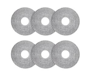 Sgizoku 24cm Universal Spin Flat Mop Microfiber Pads Compatible with Spontex/Minky/Viledas Mop and Bucket,Fits For Round and Square Mop Replacement Covers