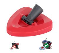 Sgizoku Red Spin Mop Head Base Compatible with Viledar H2PrO RinseClean Mop Refills - Triangular Mop Base for Attaching RinseClean Mop Refills to Mop Handle,Doesn’t Fit Viledar Other Spin Mops